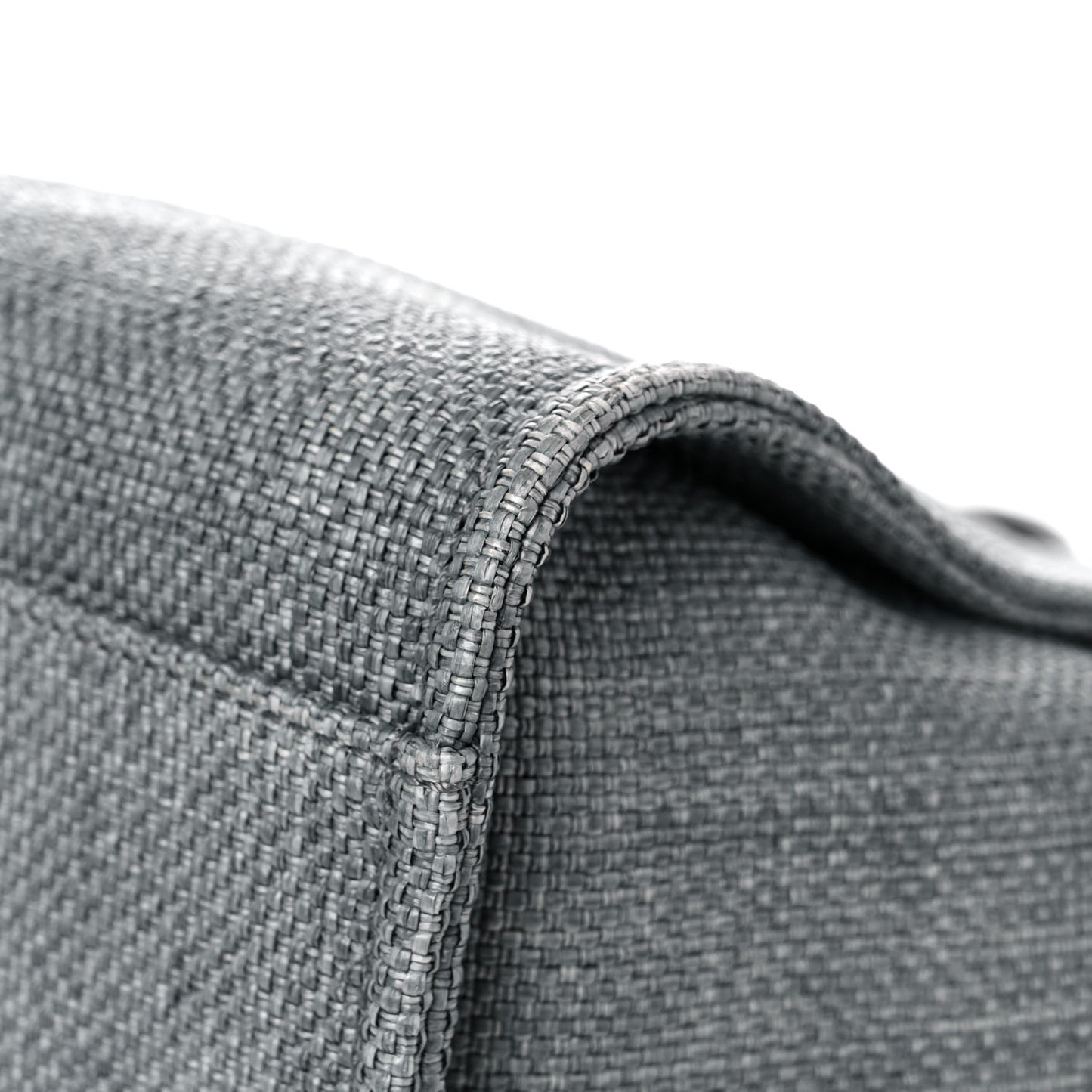Woven Straw Raffia Medium Deauville Tote Grey