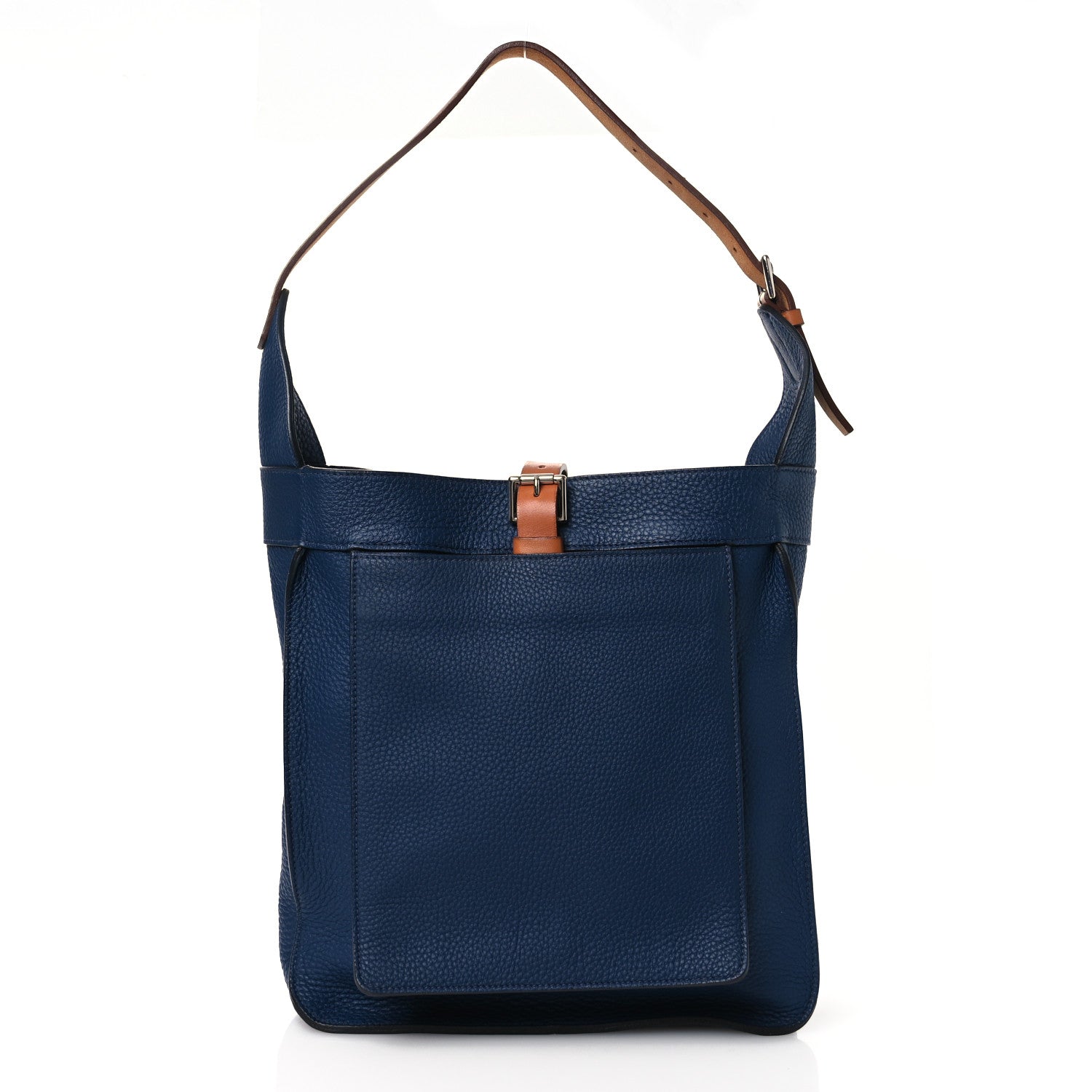 Hermes Taurillon Clemence Marwari PM Bleu Brighton 1 of 11