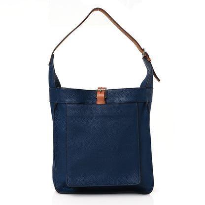 Hermes Taurillon Clemence Marwari PM Bleu Brighton 1 of 11