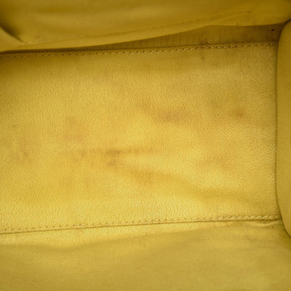 Celine Drummed Calfskin Micro Luggage Citron 15 of 16