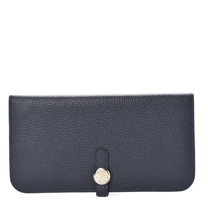 Hermes Togo Dogon Recto Verso Wallet Bleu Thalassa 1 of 8