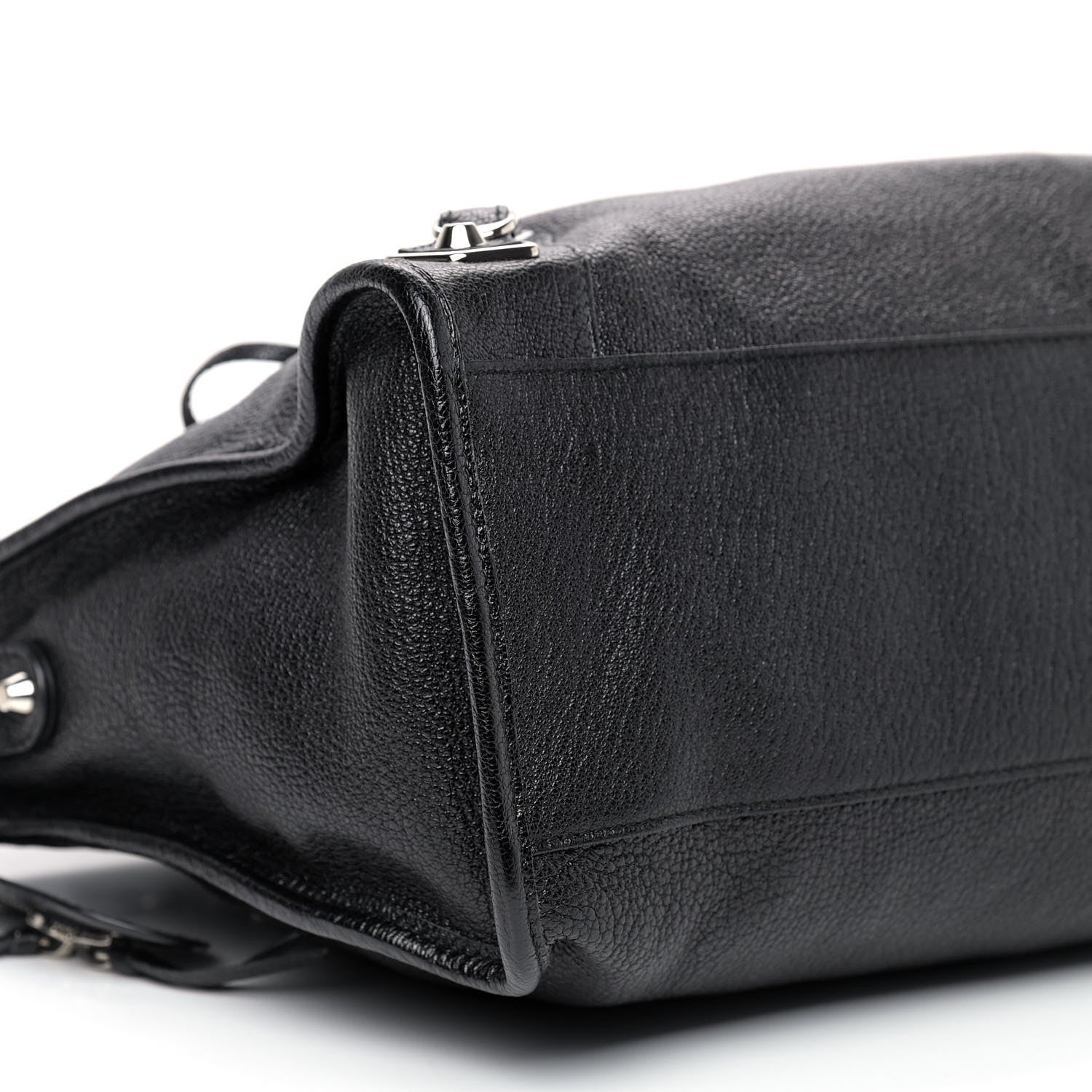 Balenciaga Chevre Silver Metallic Edge Hardware City Black 8 of 9