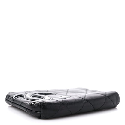 Chanel Calfskin Quilted Cambon Key Pouch Black 3 of 10