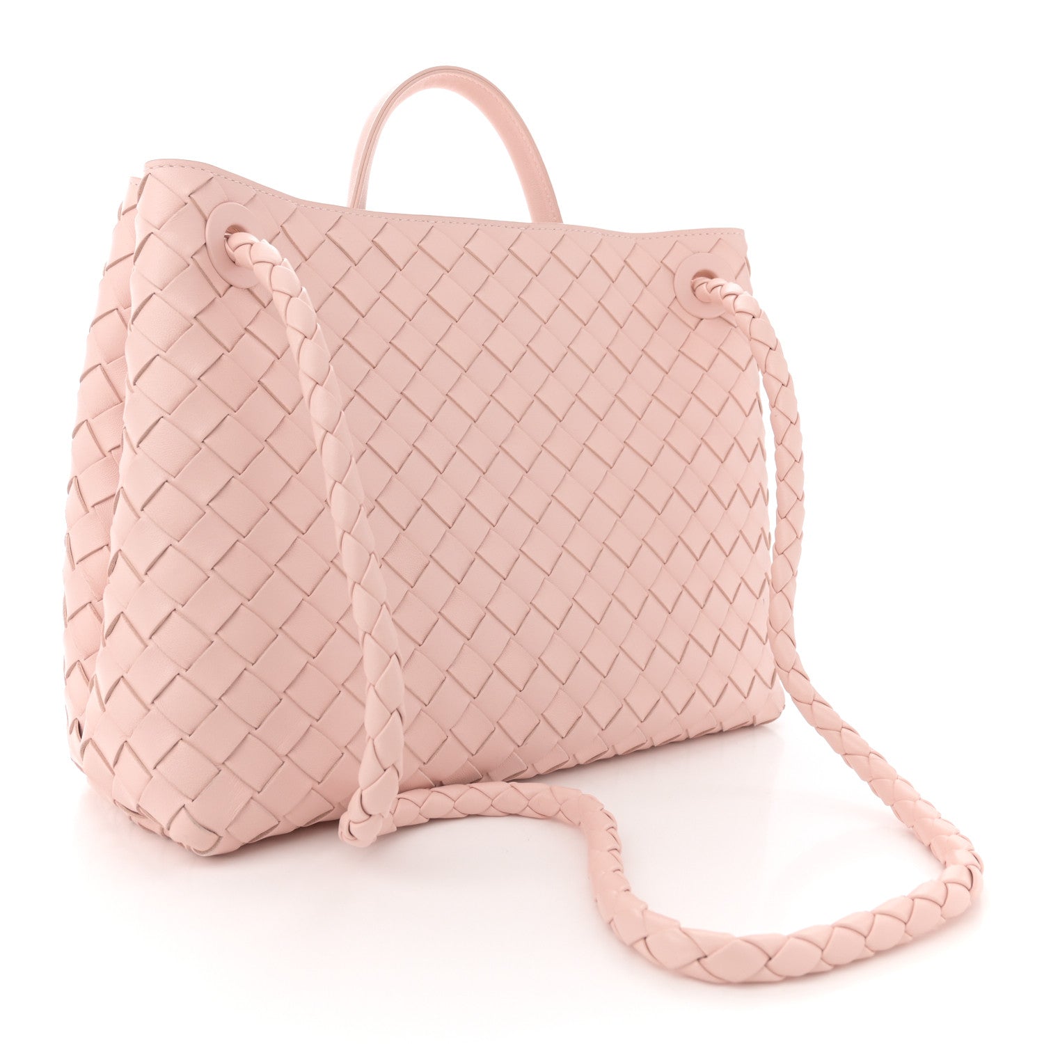 Bottega Veneta Nappa Intrecciato Medium Andiamo Shoulder Bag Lotus 3 of 10