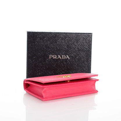 Prada Vitello Move Credit Card Holder Peonia 4 of 7