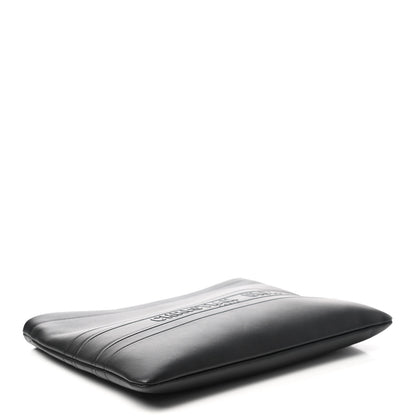 Christian Dior Calfskin Medium Diordouble Zip Pouch Black 4 of 8