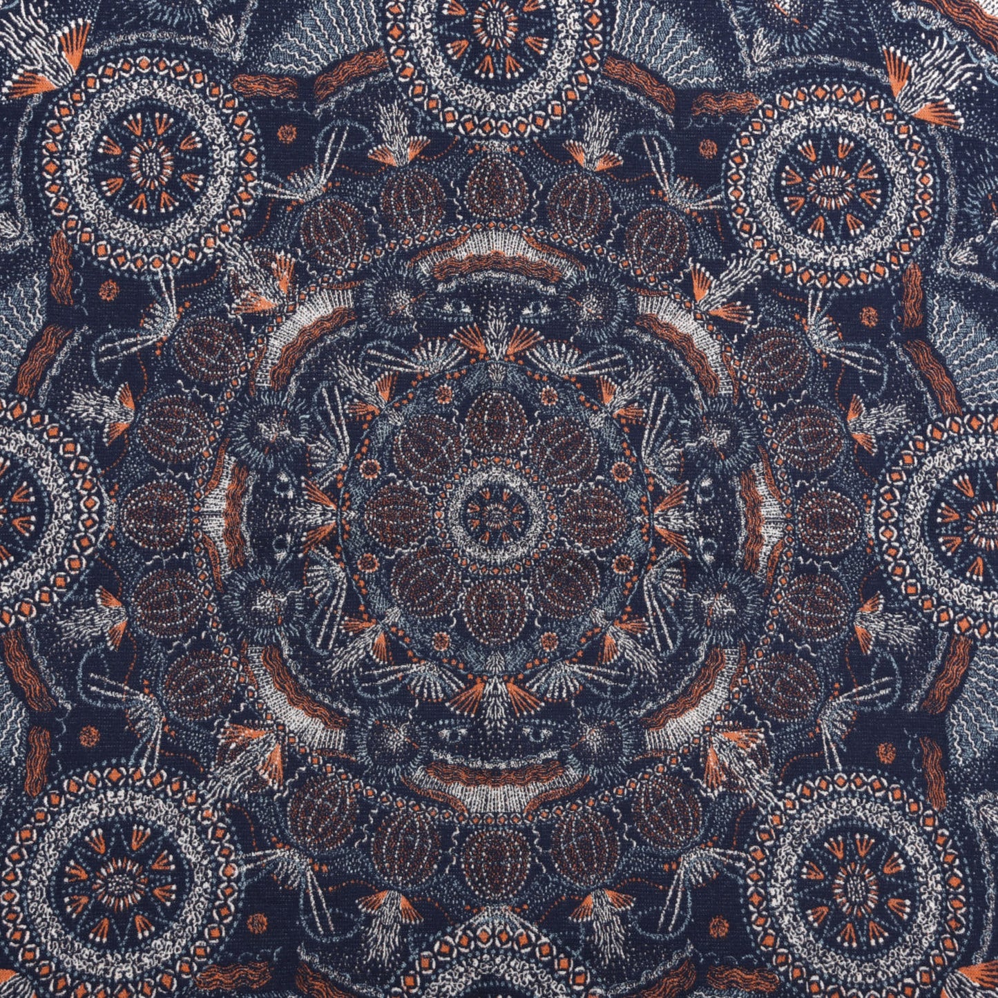 Wool Throw Cream Bleu