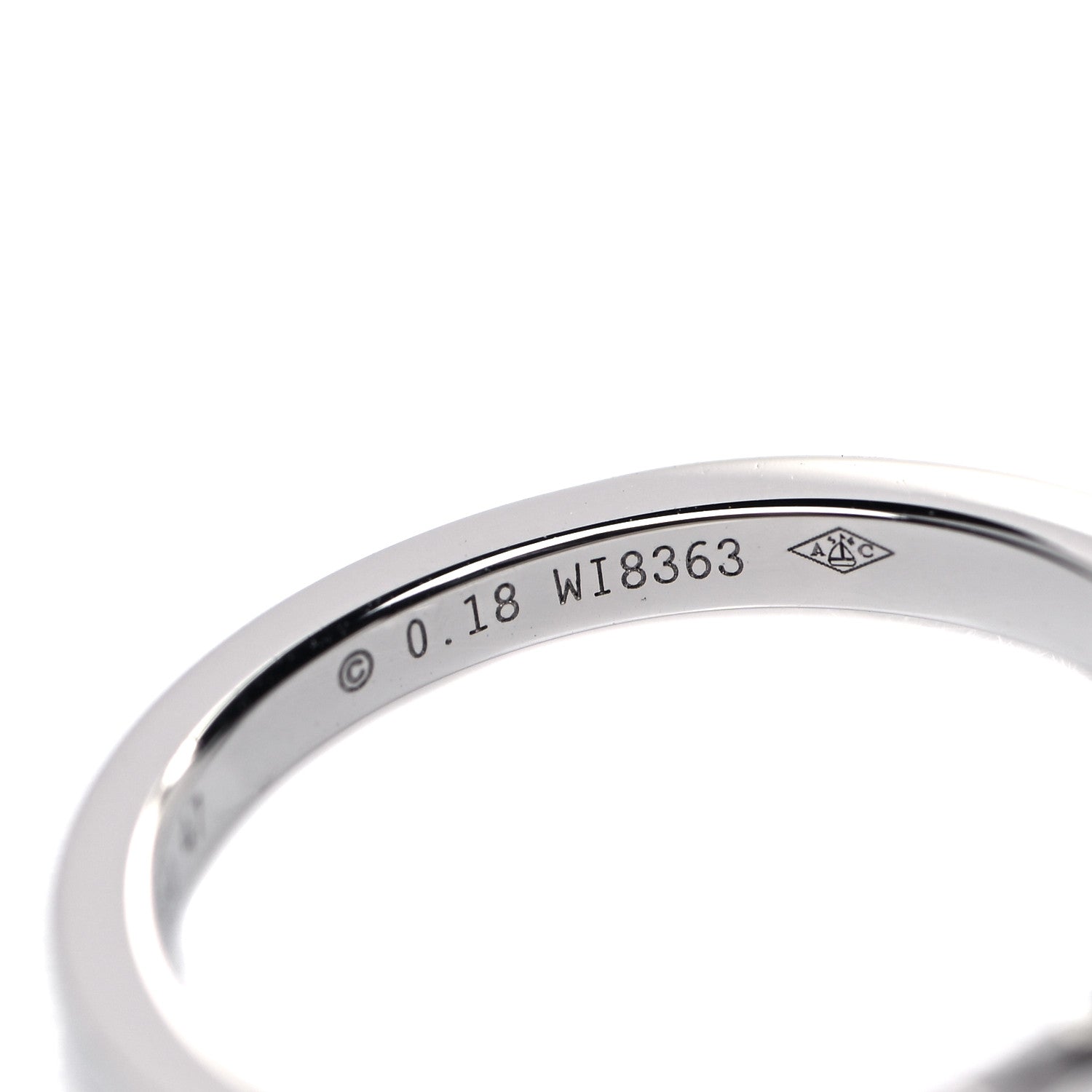 Cartier Platinum Diamond .18ct Ballerine Solitaire Engagement Ring 47 4 6 of 9