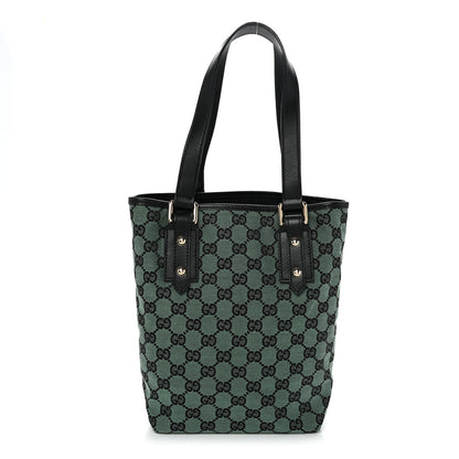 Gucci Monogram Tote Bag Green 1 of 10