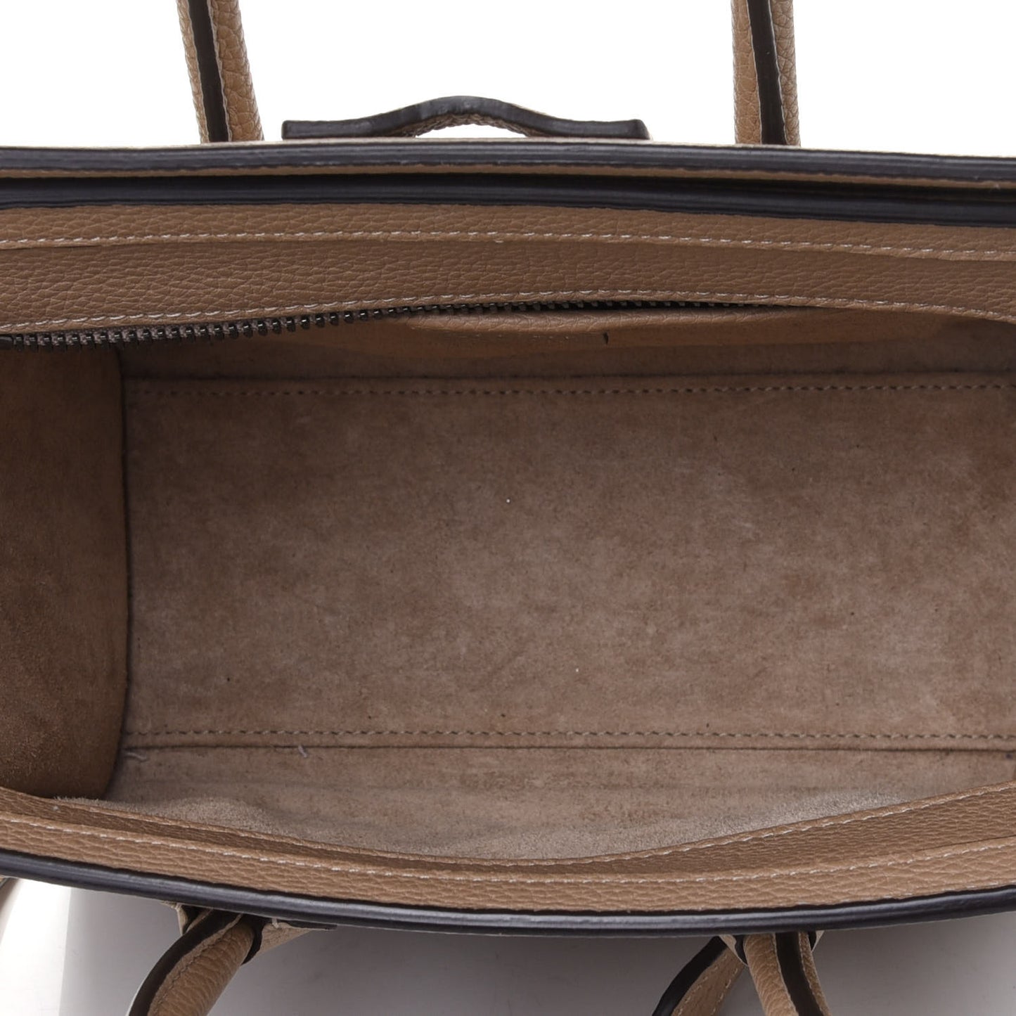 Drummed Calfskin Nano Luggage Dune