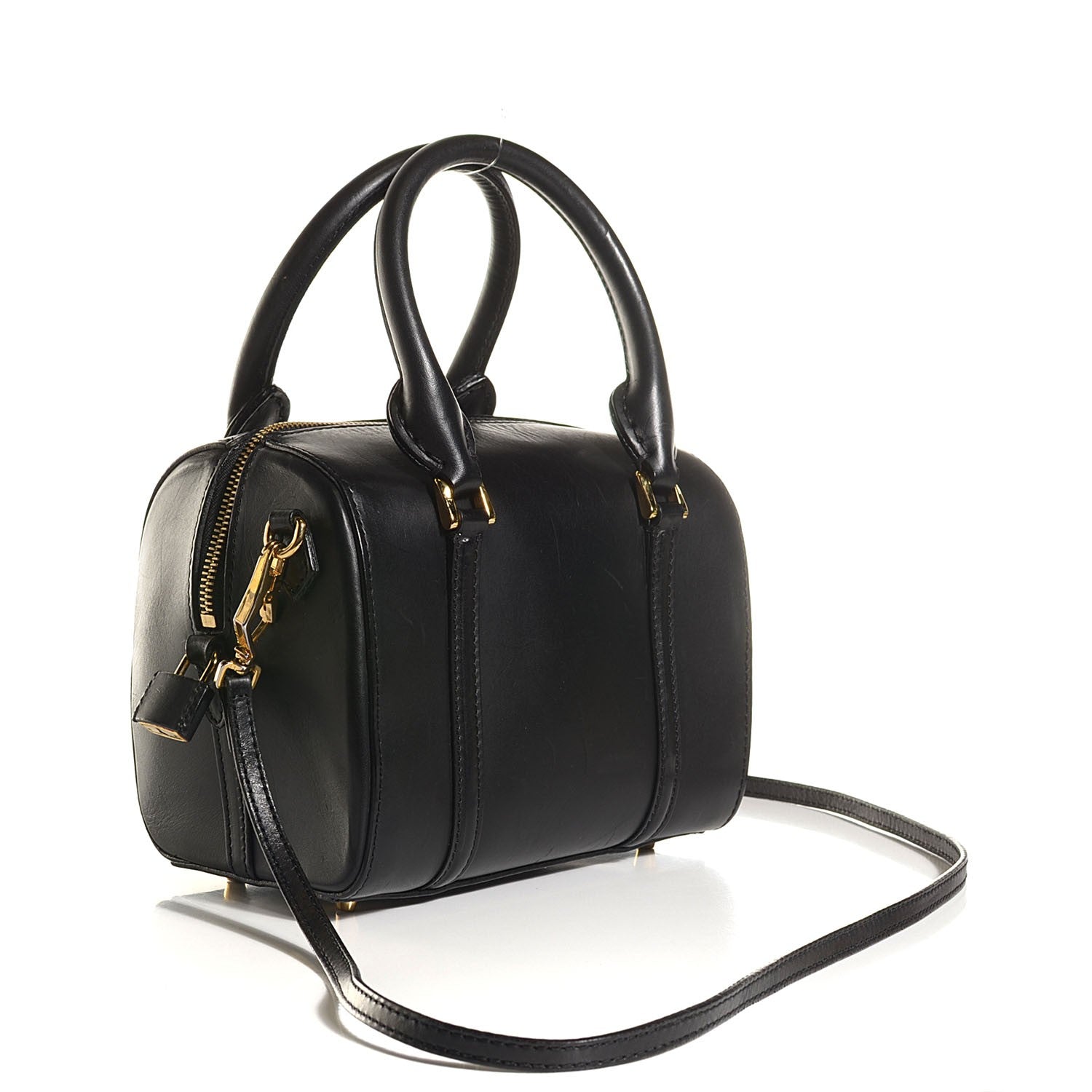 Burberry Soft Calfskin Small Alchester Bowling Bag Black 3 of 11
