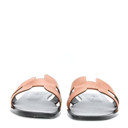 Hermes Epsom Oran Sandals 38 Naturel 2 of 10
