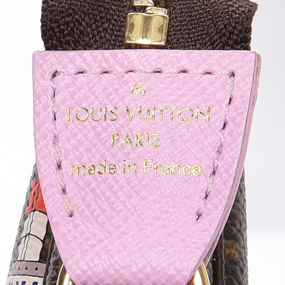Louis Vuitton Monogram 2016 Christmas Animation Mini Pochette Accessories Rose Ballerine 5 of 7