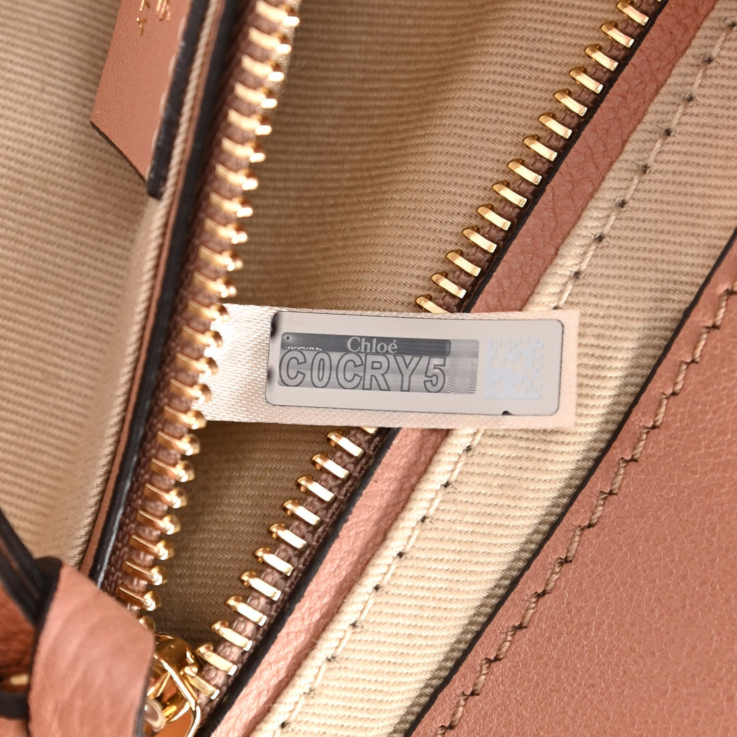 Suede Calfskin Small Faye Backpack Nougat