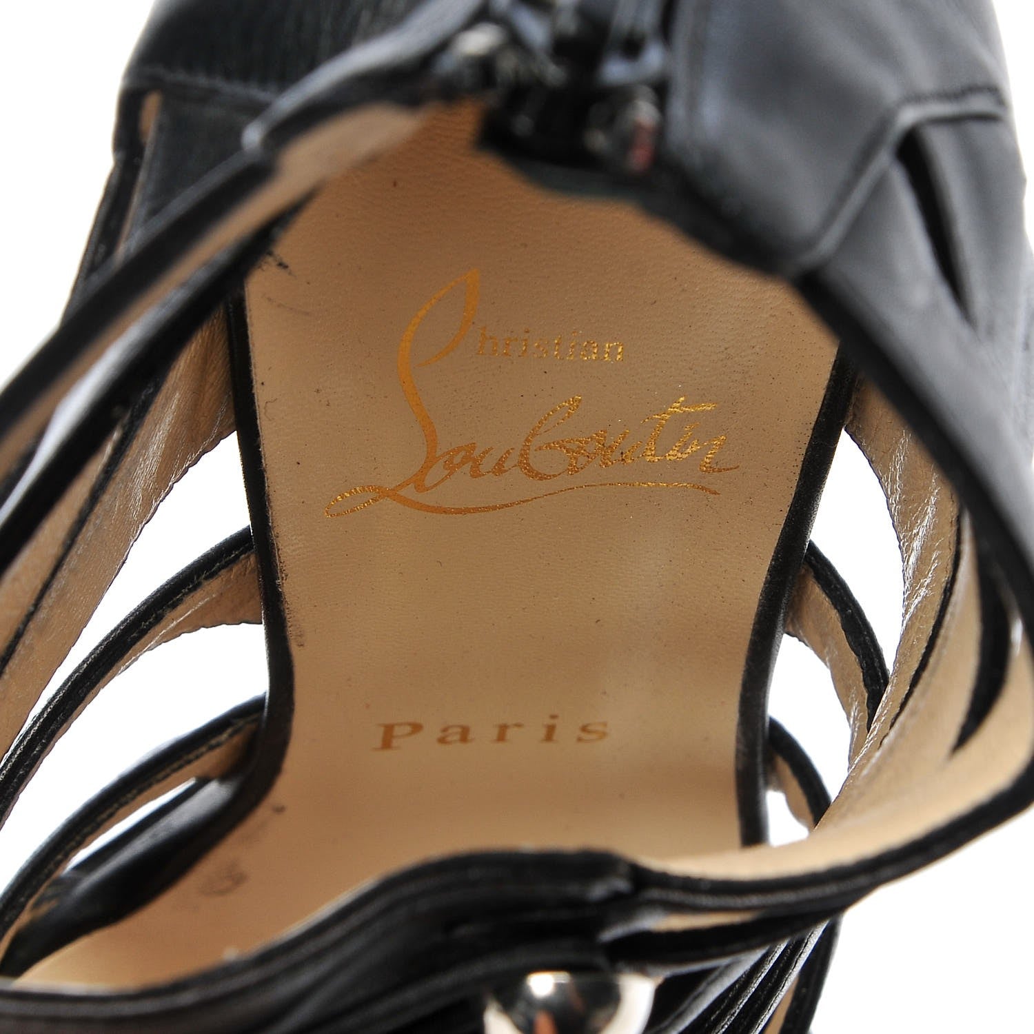 Christian Louboutin Calf VIP Denis 100 Bootie 37 Black 9 of 9