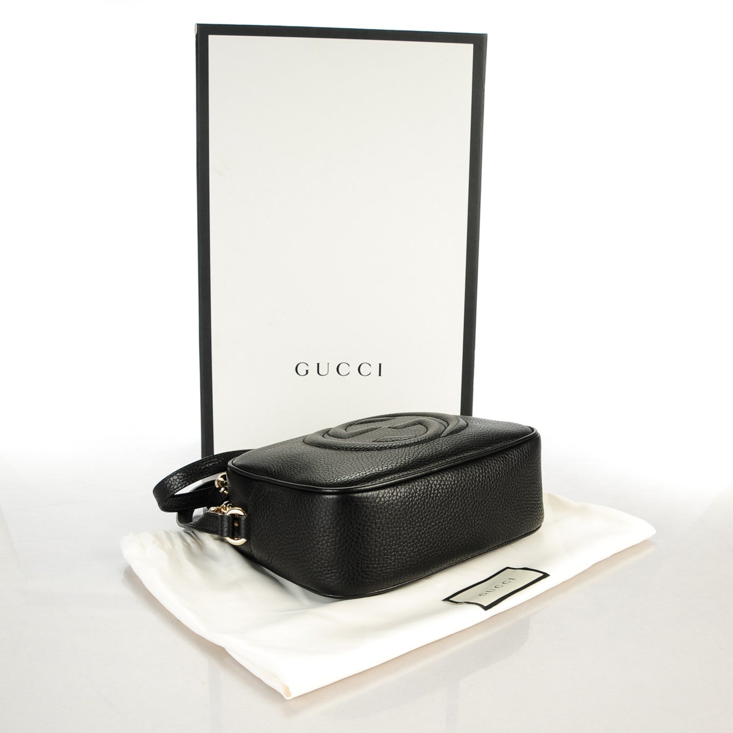 Gucci Pebbled Calfskin Small Soho Disco Bag Black 4 of 7
