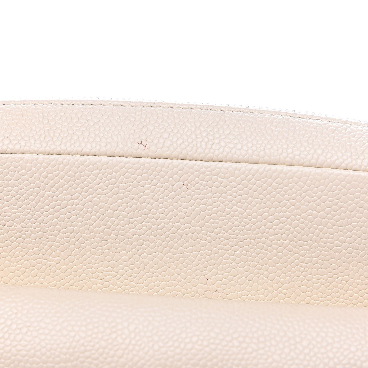 Caviar Quilted Medium Easy Flap Dark White