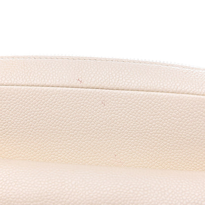 Chanel Caviar Quilted Medium Easy Flap Dark White 15 of 18