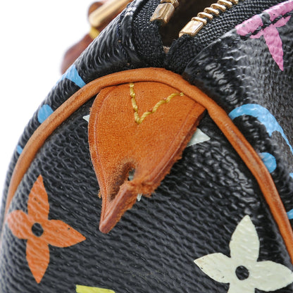 Louis Vuitton Monogram Multicolor Mini Sac HL Speedy Black 7 of 7