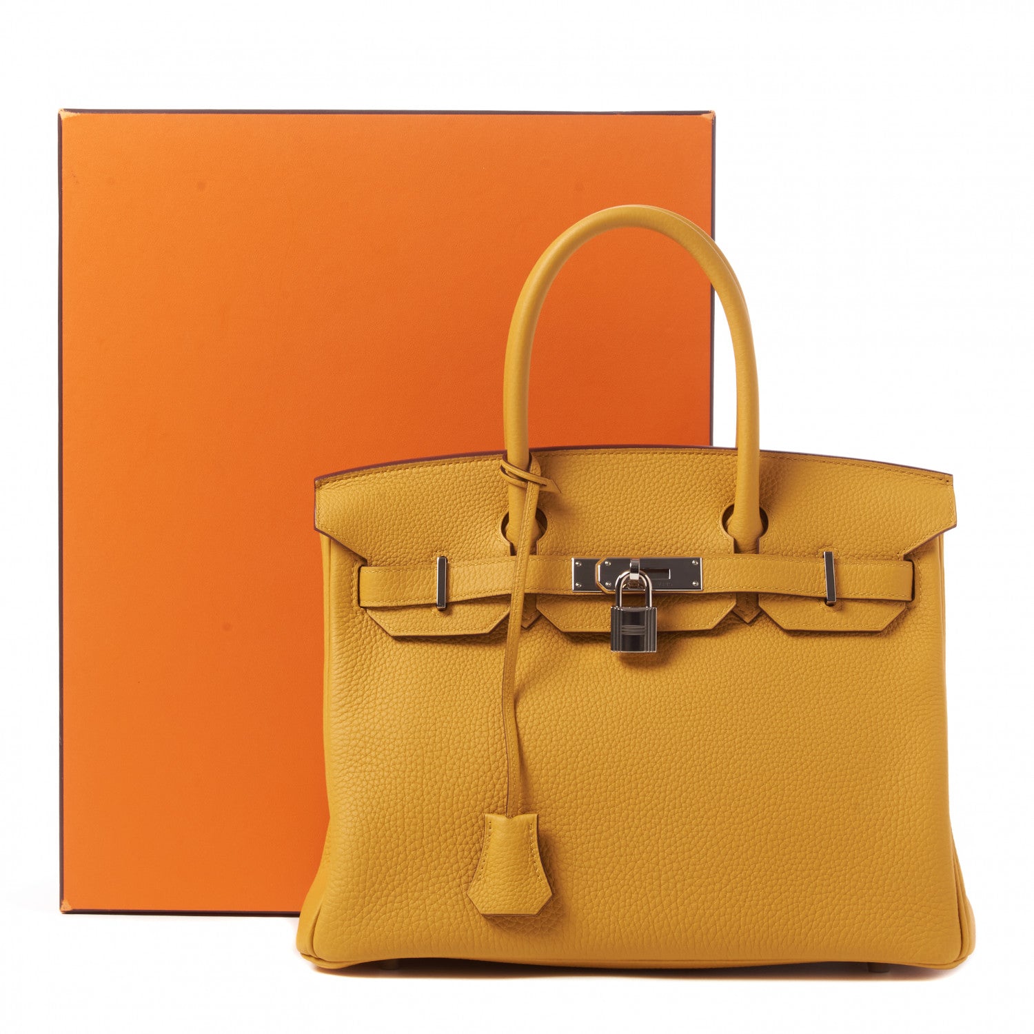 Hermes Togo Birkin 30 Jaune Ambre 32 of 32