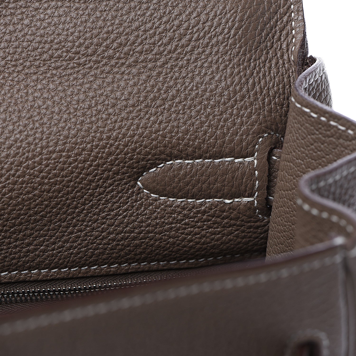 Hermes Togo Kelly Retourne 35 Etoupe 13 of 27