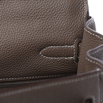 Hermes Togo Kelly Retourne 35 Etoupe 13 of 27