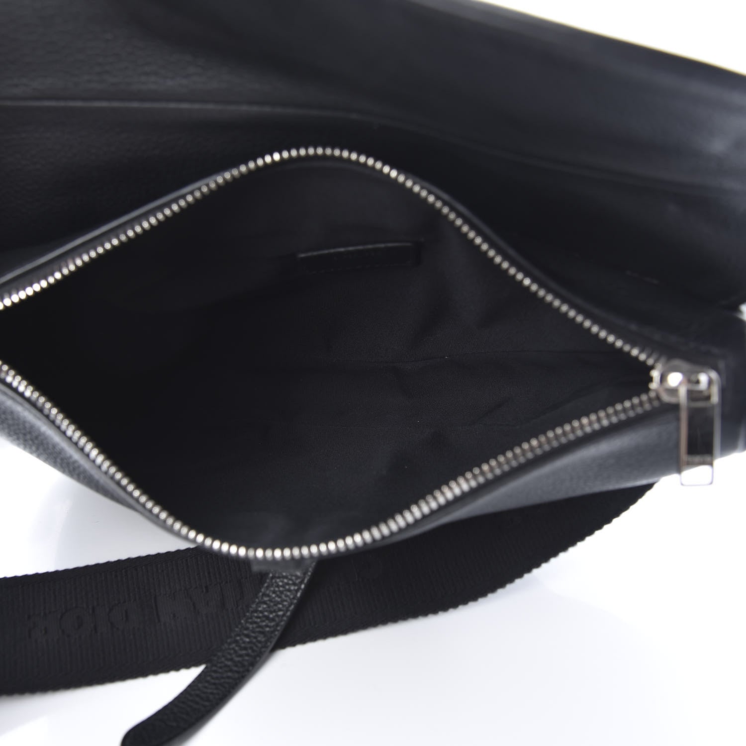 Christian Dior Grained Calfskin Kim Jones Saddle Bag Black 5 of 12