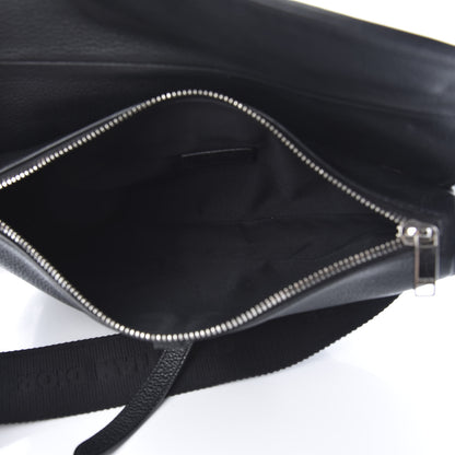 Christian Dior Grained Calfskin Kim Jones Saddle Bag Black 5 of 12