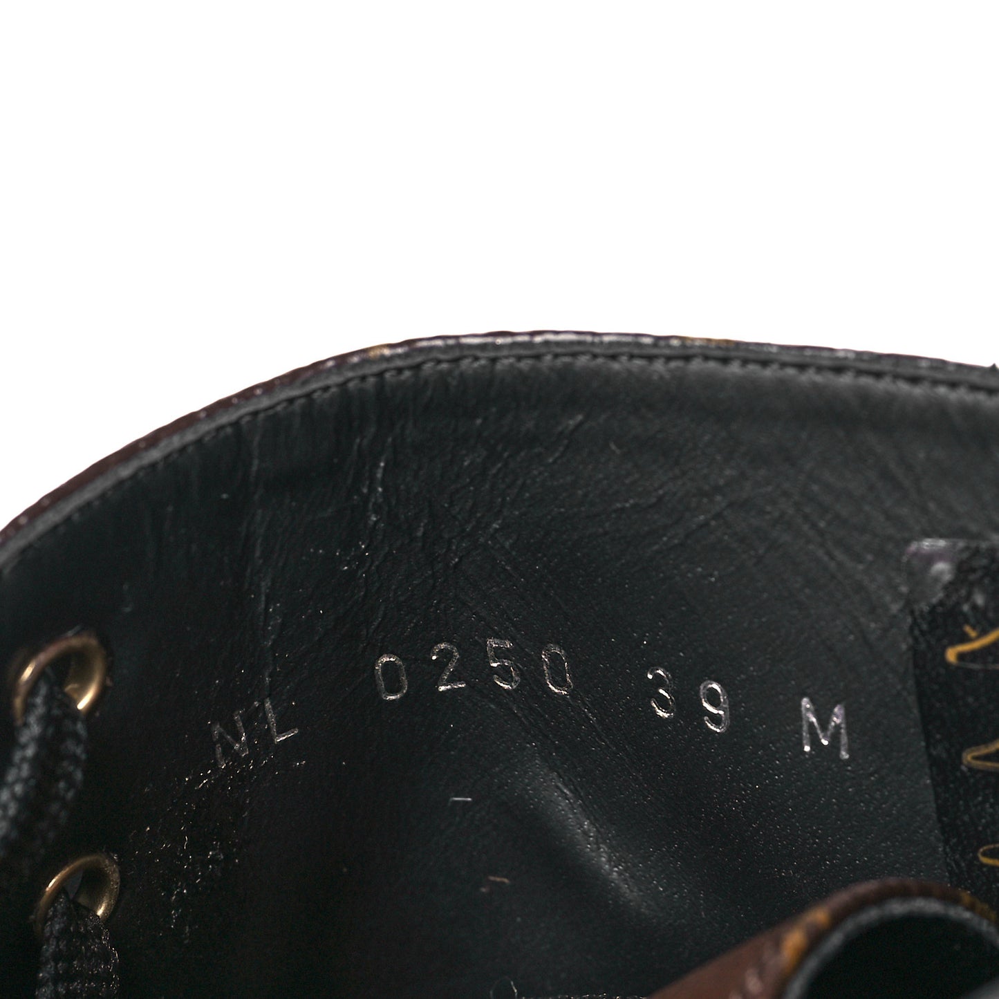 Calfskin Monogram Wonderland Flat Ranger Boots 39 Black