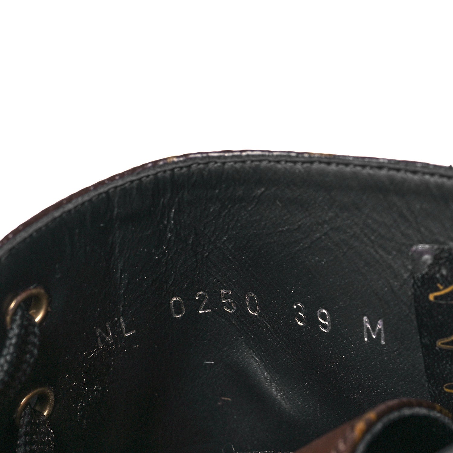 Louis Vuitton Calfskin Monogram Wonderland Flat Ranger Boots 39 Black 8 of 9