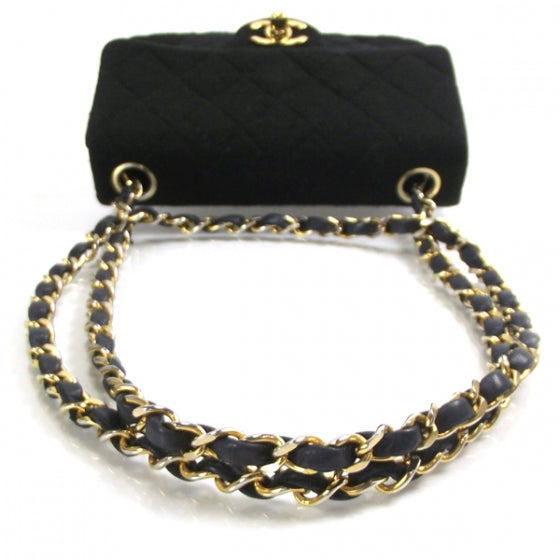 Chanel Jersey Quilted Mini Flap Black 5 of 11