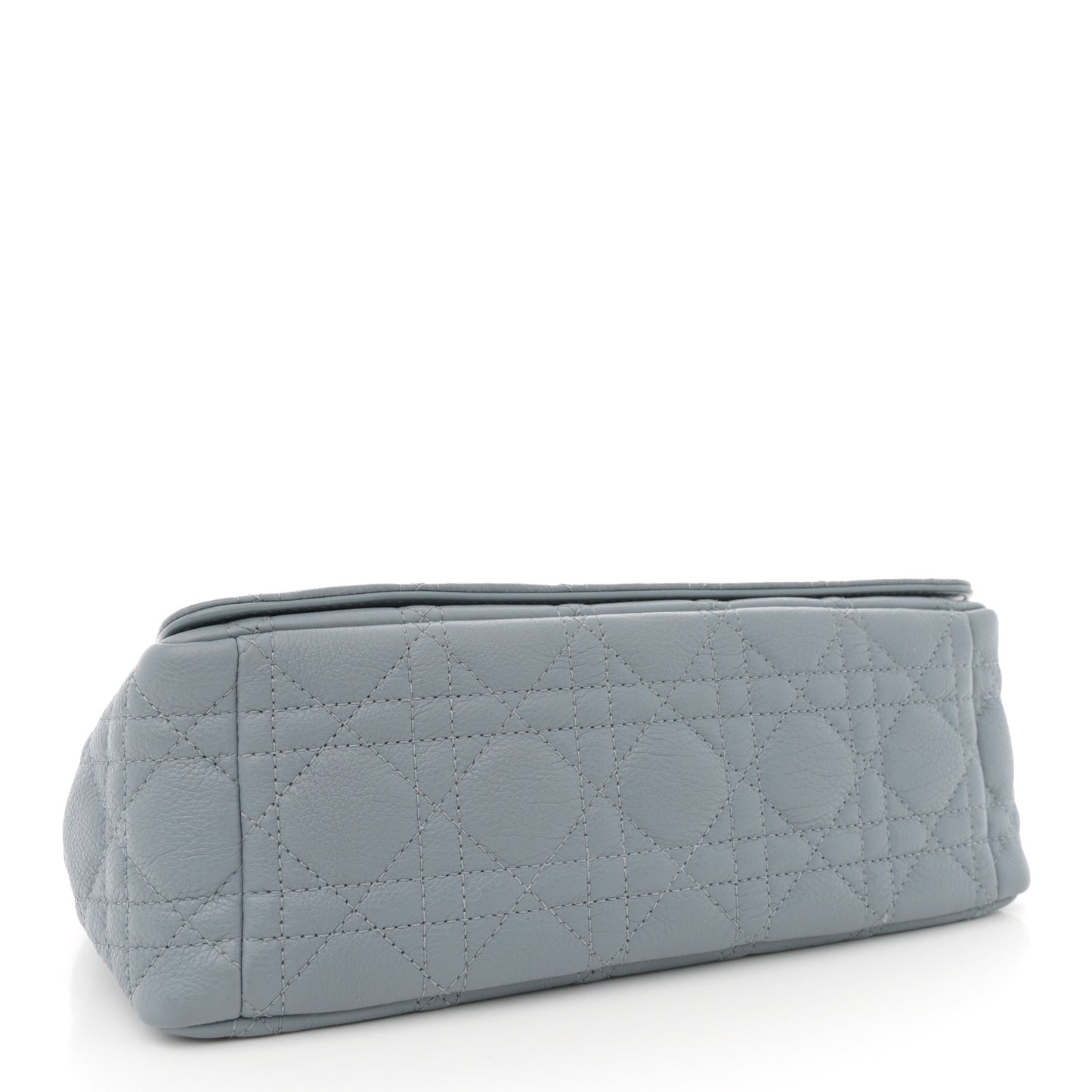 Supple Calfskin Cannage Medium Caro Bag Ethereal Grey