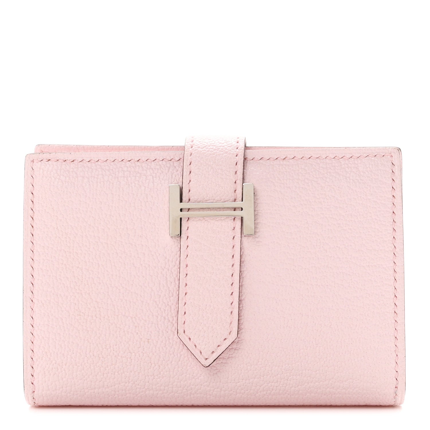 Hermes Chevre Mysore Mini Bearn Wallet Mauve Pale 1 of 7