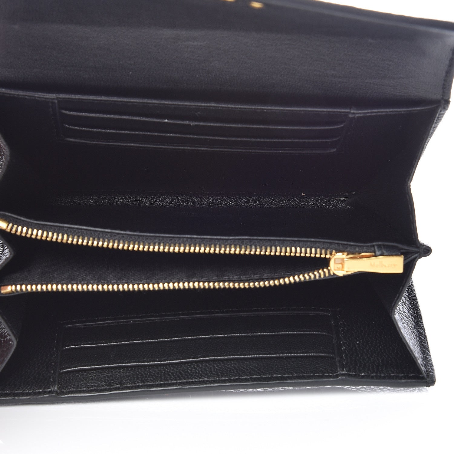 Mulberry Classic Grain Medium Darley Wallet Black 5 of 8