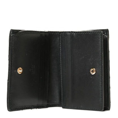 Gucci Calfskin Matelasse GG Marmont Card Case Wallet Black 4 of 9
