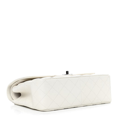 Chanel Calfskin Quilted Jumbo Double Flap White 3 of 8