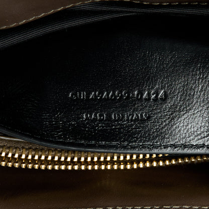 Saint Laurent Calfskin Y Quilted Monogram Small Loulou Chain Satchel Soil Brown 8 of 11