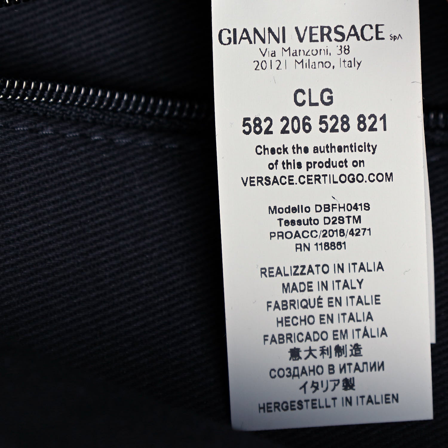 Versace Nylon Print Backpack Black Multicolor 7 of 12