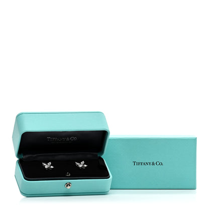 Tiffany Platinum Diamond Large Victoria Earrings 3 of 5