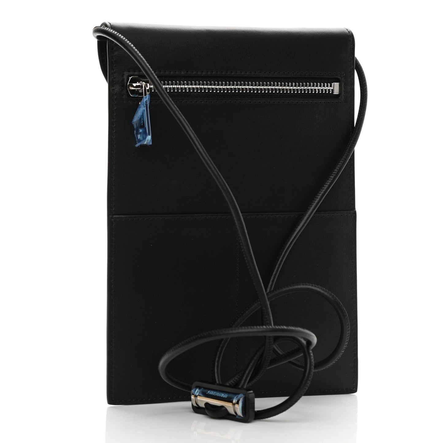 Calfskin Monster Print Phone Case With Strap Black