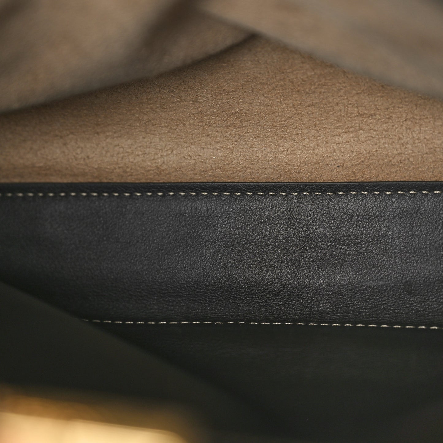 Vitello Nabuk Seta Pequin Medium Peekaboo Iconic Satchel Tobacco Moro Ebano