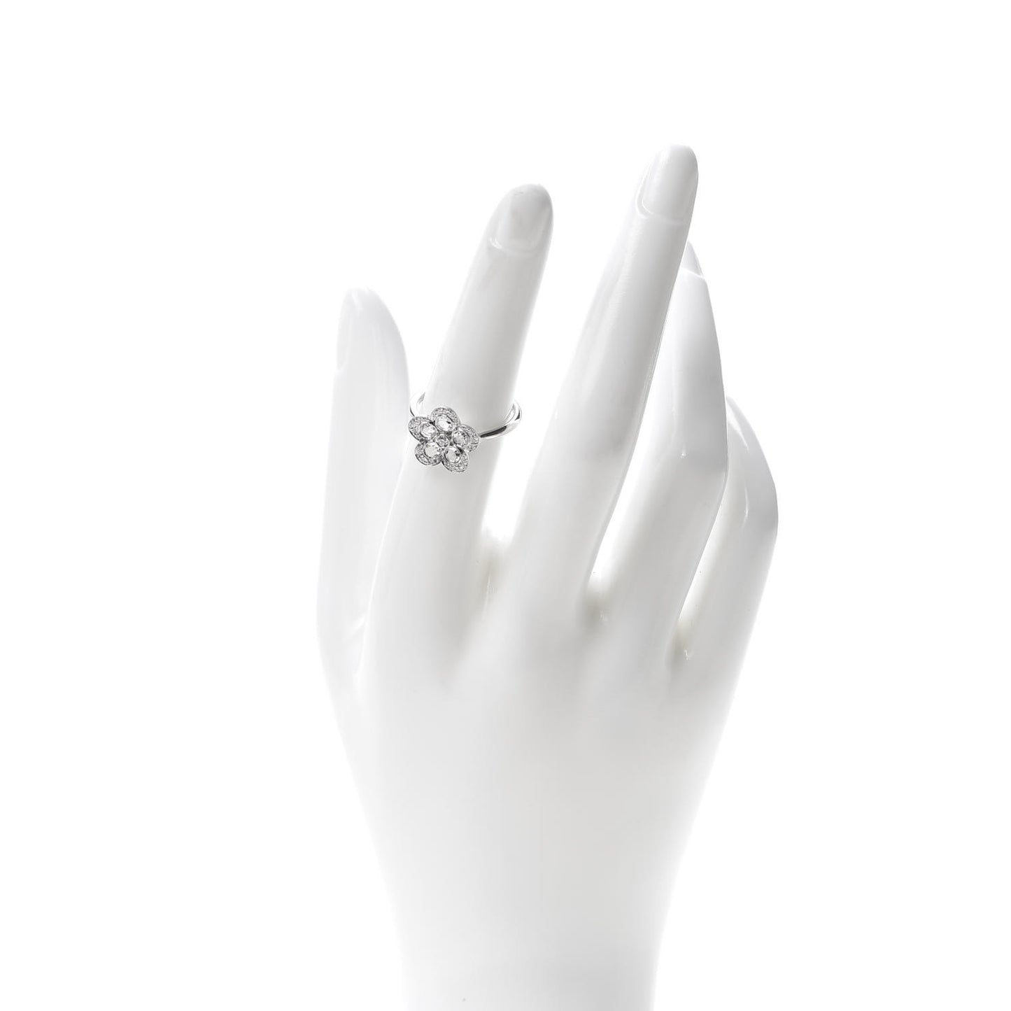 Platinum Diamond Enchant Flower Ring 52 6