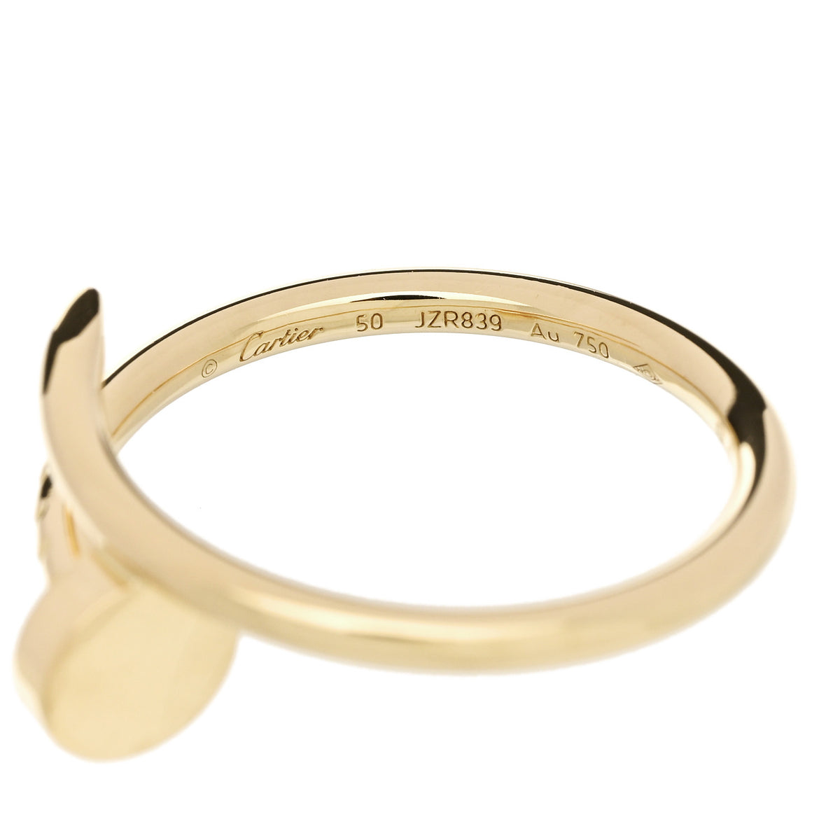 18K Yellow Gold Small Juste Un Clou Ring 50 5.25