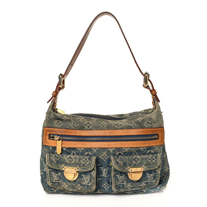 Louis Vuitton Monogram Denim Baggy PM Blue 1 of 13
