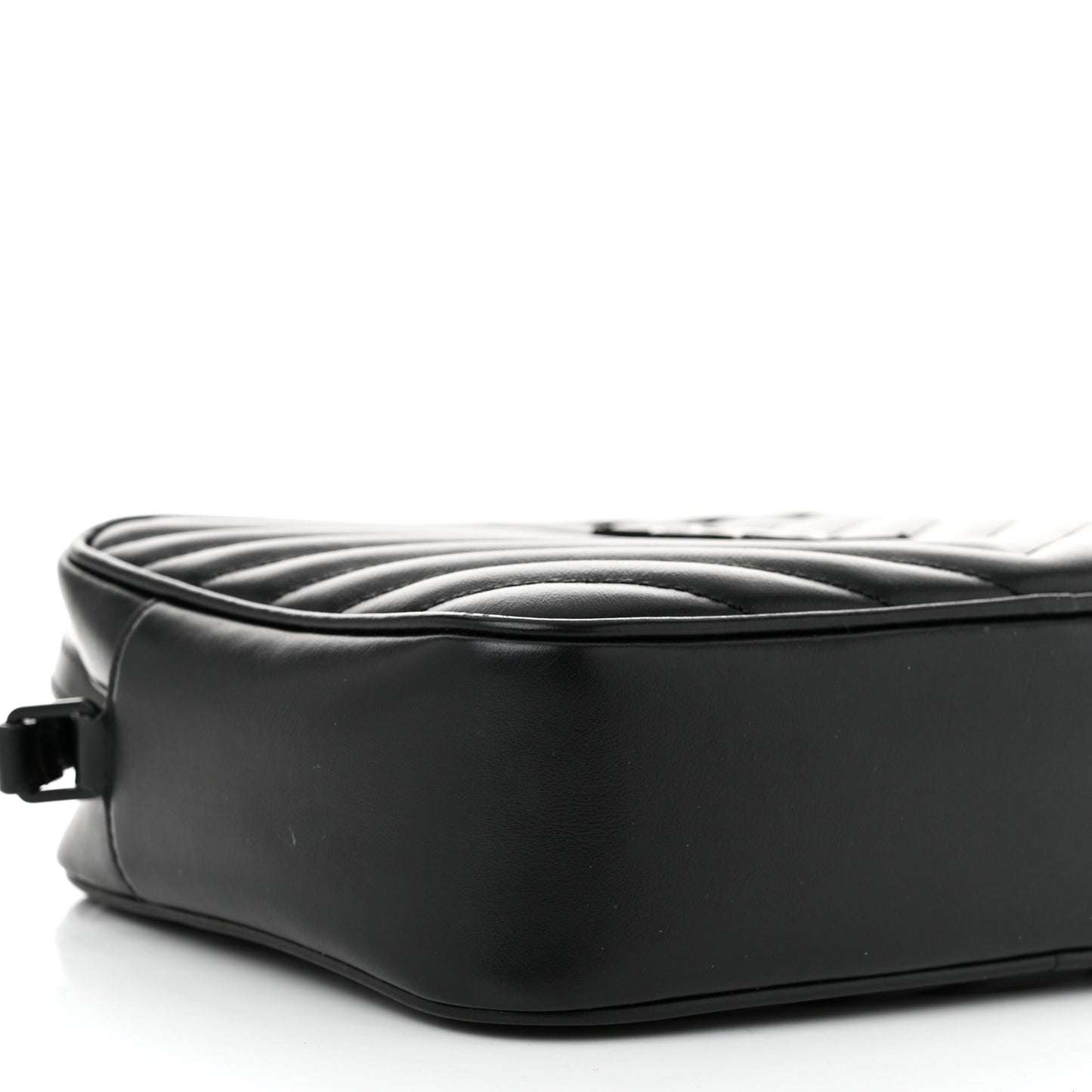 Calfskin Matelasse Monogram Monochrome Lou Camera Bag Black