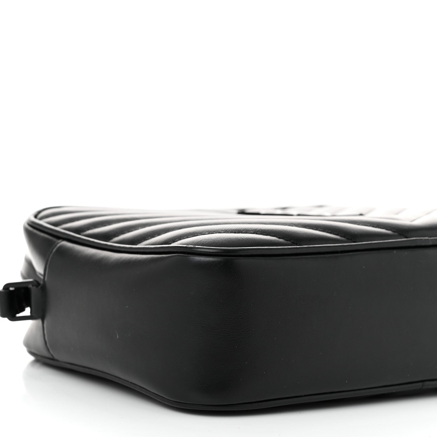 Saint Laurent Calfskin Matelasse Monogram Monochrome Lou Camera Bag Black 9 of 13