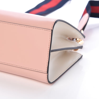 Gucci Nappa Bamboo Web Mini Nymphaea Top Handle Bag Perfect Pink Mystic White 11 of 11