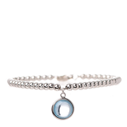 Tiffany Sterling Silver Blue Topaz Paloma's Sugar Stacks Beaded Bracelet 1 of 6