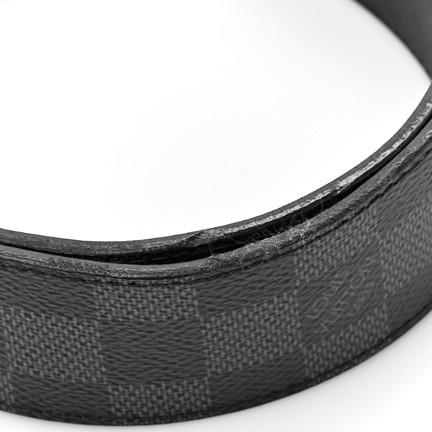 Louis Vuitton Damier Graphite Calfskin Belt 85 34 Black 5 of 6
