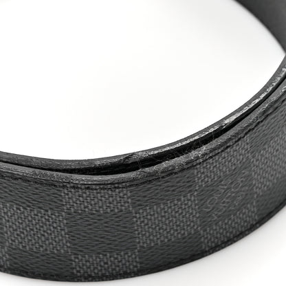 Louis Vuitton Damier Graphite Calfskin Belt 85 34 Black 5 of 6